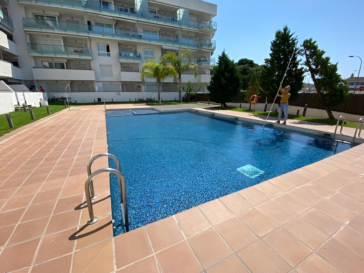 Superbe appartement rénové, résidence avec piscine Rosas Exterior foto